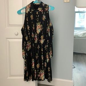 Alice Olivia Open Shoulder Floral Dress Size 0